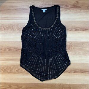 Bar III beaded tank top
